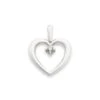 Heart With Diamond Pendant