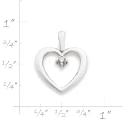 Heart With Diamond Pendant -Fashion Accessories CM 1895 748377 rul