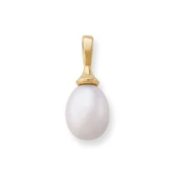 Teardrop Cultured Pearl Pendant