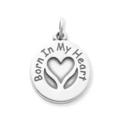 "Born In My Heart" Adoption Charm