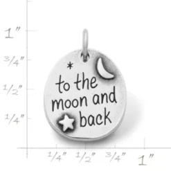 "To The Moon And Back" Charm -Fashion Accessories CM 3281 675216 rul