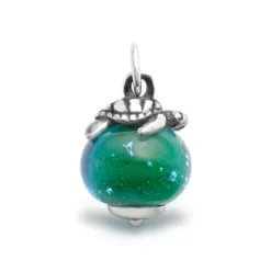 Sea Turtle Art Glass Charm