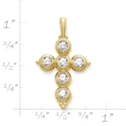 Antiquity Gemstone Cross Pendant -Fashion Accessories CM 3416 305517 rul