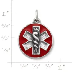 Enamel Medical Alert Charm -Fashion Accessories CM 365 226065 rul
