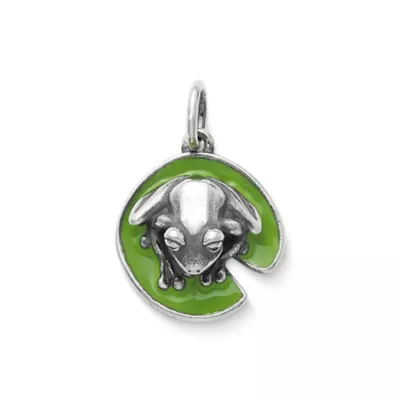 Enamel Frog On Lily Pad Charm 2 Enamel Frog On Lily Pad Charm - Image 2
