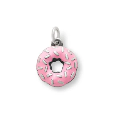 Enamel Frosted Donut Charm 1 Enamel Frosted Donut Charm