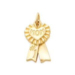 Blue Ribbon "Mom" Charm
