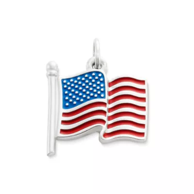 Enamel American Flag Charm 1 Enamel American Flag Charm