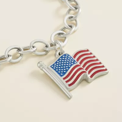 Enamel American Flag Charm 2 Enamel American Flag Charm - Image 2