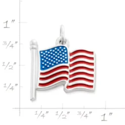 Enamel American Flag Charm 5 Enamel American Flag Charm -Fashion Accessories CM 5845 270875 rul