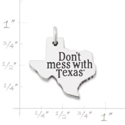 "Don't Mess With Texas®" Charm -Fashion Accessories CM 5949 574450 rul