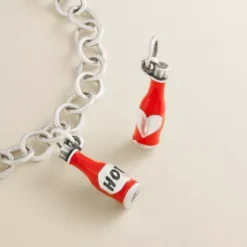 Enamel "Hot" Sauce Charm -Fashion Accessories CM 6017 472203 altS