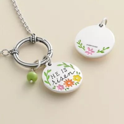 Enamel "He Is Risen" Charm 3 Enamel "He Is Risen" Charm - Image 3