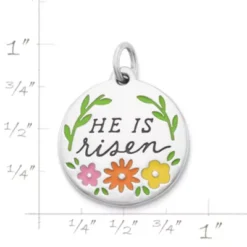 Enamel "He Is Risen" Charm 10 Enamel "He Is Risen" Charm -Fashion Accessories CM 6036 764722 rul