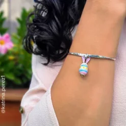 Enamel Bunny Ears Art Glass Charm 8 Enamel Bunny Ears Art Glass Charm -Fashion Accessories CM 6041 975672 IGC