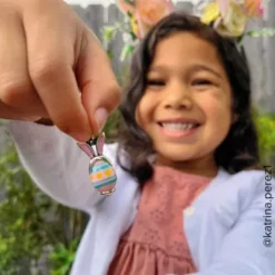 Enamel Bunny Ears Art Glass Charm 9 Enamel Bunny Ears Art Glass Charm -Fashion Accessories CM 6041 975672 IGC2