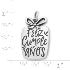 "Feliz Cumpleanos" Charm 5 "Feliz Cumpleanos" Charm -Fashion Accessories CM 6046 454289 rul