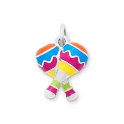 Enamel Festive Maracas Charm