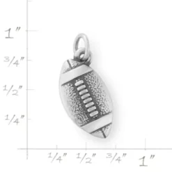 Engravable Football Charm -Fashion Accessories CM 6077 720522 rul