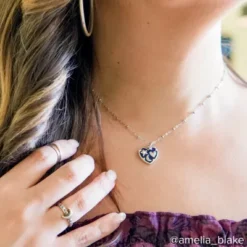 Enamel Written In The Stars Heart Charm -Fashion Accessories CM 6078 459914 IGC