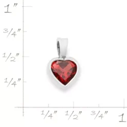 Heart Gemstone Pendant -Fashion Accessories CM 6111 253469 rul