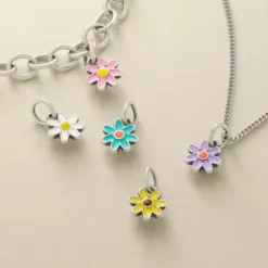 Enamel Mini Flower Charm -Fashion Accessories CM 6124 cw