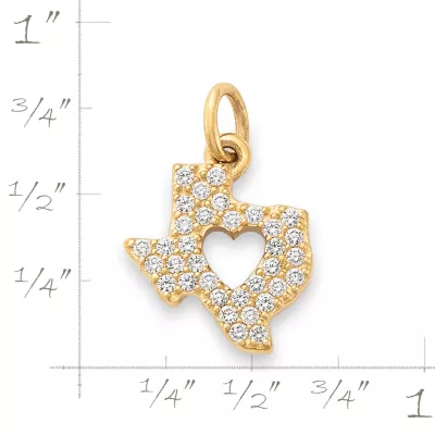 Pave Diamond Deep In The Heart Of Texas Pendant 10 Pave Diamond Deep In The Heart Of Texas Pendant - Image 10