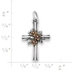 Growing In Faith Cross Charm -Fashion Accessories CM 6132 446699 rul