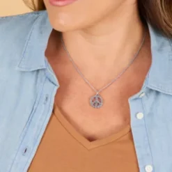 Floral Peace Sign Charm 8 Floral Peace Sign Charm -Fashion Accessories CM 6145 798585 ONF