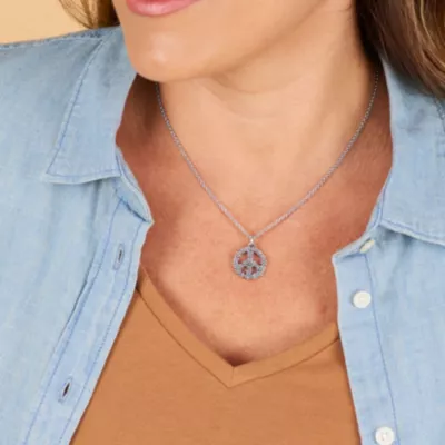 Floral Peace Sign Charm 4 Floral Peace Sign Charm - Image 4