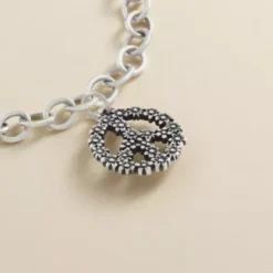 Floral Peace Sign Charm 7 Floral Peace Sign Charm -Fashion Accessories CM 6145 798585 altS