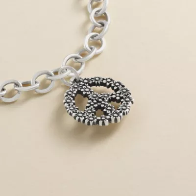 Floral Peace Sign Charm 3 Floral Peace Sign Charm - Image 3