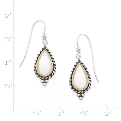 Alessandra Mother Of Pearl Drop Earrings 3 Alessandra Mother Of Pearl Drop Earrings - Image 3