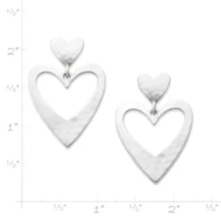 Hammered Double Heart Drop Earrings 7 Hammered Double Heart Drop Earrings -Fashion Accessories EP 1901 968929 rul