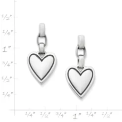 Timeless Heart Drop Earrings -Fashion Accessories EP 1903 520681 rul