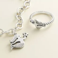 Swimming Mermaid Charm 6 Swimming Mermaid Charm -Fashion Accessories SwimmingMermaid col